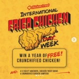 Chicken Treat International Fried Chicken Day Competition: Win a year of free Crunchified Chicken and more