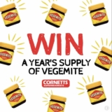 Win a year’s supply of Vegemite thanks to Cornetts Supermarkets