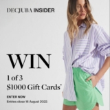 DECJUBA Insider Competition: Win 1 of 3 $1,000 gift cards