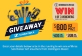 Derringers Music Competition: Win 1 of 3 Sennheiser vouchers worth up to $600