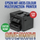 Win an Epson Workforce Pro Multifunction Colour Printer valued at $269