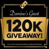 Domino’s Great 120K Giveaway: Win 1 of 60,000 pizzas