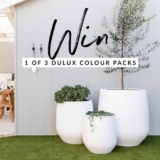 Three Birds Renovations and Dulux Competition: Win 1 of 3 colour packs including 50L of Dulux paint and more