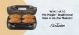 Dymocks Competition: Win 1 of 10 Pie Magic Traditional Size 4 Up Pie Makers