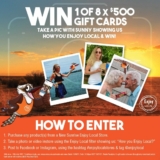 New Sunrise Enjoy Local Competition: Win 1 of 8 $500 gift cards