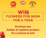 Golden and Capilano Mother’s Day Competition: Win flowers for Mum for a year at mothersday.comp.com.au