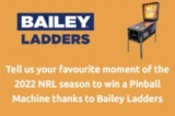 Fox Sports and Bailey Ladders NRL Competition: Win a pinball machine valued at $12,500