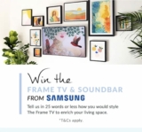 Win a The Frame TV & Soundbar from Samsung and National Product Review