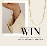 Win an Etch Chain Necklace & Bracelet for you and a friend valued at over $700