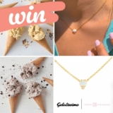 Gelatissimo Competition: Win a Lorelei Opal necklace with a Topaz stone + tubs of gelato