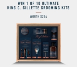 Gillette Competition: Win 1 of 10 Ultimate King C Gillette grooming kits