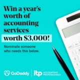 Win a Year’s worth of accounting services worth $3,000 thanks to GoDaddy