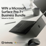 GoDaddy Giveaway: Win a Surface Pro 7+ business bundle valued at $3k
