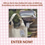 Homespun Magazine Giveaway: Win an Owl & Hare Hollow BOM KIT worth over $400