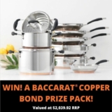 House Competition: Win a Baccarat Copper Bond Prize Pack valued at $2,039