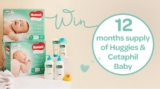 Win a 12 Month Supply of Huggies Nappies & Cetaphil Baby Skincare