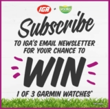 IGA’s Dairy Sale Competition: Win 1 of 3 Garmin Watches
