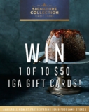 IGA Signature Collection Competition: Win 1 of 10 $50 IGA Gift Cards