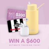 Win a $600 training pack including Apple Airpods, water bottle, $200 IMPI wardrobe and $150 Footlocker voucher