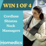 JB Hi-Fi Giveaway: Win 1 of 4 HoMedics Cordless Shiatsu Neck & Shoulder Massagers