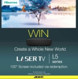 JB Hi-Fi Competition: Win a Hisense 4K HDR Ultra Short Throw Laser TV worth $5,995