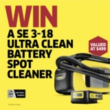 Win the new Kärcher Ultra Clean Battery Spot Cleaner valued at $499