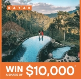 Kayak and Abbie Chatfield Competition: Win a share of $10,000 in Visa Gift Cards