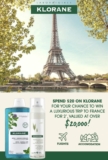 Klorane Competition 2023: Win a luxurious trip to France valued at $20,000