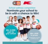 Kmart NBL School Wellness Competition: Win $400 prize packs and more at kmartschools.nbl.com.au