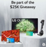 LG $25K Giveaway: Win OLED TVs, TONE free earbuds, Wish Gift Cards and more