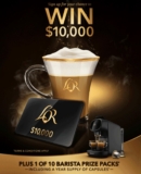 L’OR Golden Capsule Promotion: Win $10,000 or 1 of 10 barista prize packs