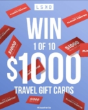 LSKD Competition: Win 1 of 10 $1,000 travel vouchers and more