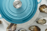 Le Creuset Competition: Win a Cast Iron Round Casserole, 2x packs of 2 dozen oysters and a bottle of Veuve Clicquot