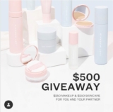 Win a  $250 Lust Minerals Makeup voucher & $250 Skincare voucher for you and your partner