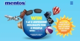 Mentos Holiday Promotion 2020: Win1 of 2 holidays at www.mentosholiday.com.au