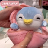 Win a Miniso Fruit Series Penguin Plush Toy Surprise Ball