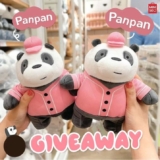 Win a We Bare Bears Collection 4.0 Plush Toy with Outfit from Miniso