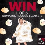 Mr Chen’s Dumplings Giveaway: Win 1 of 5 dumpling hooded blankets