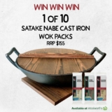 Mr Chen’s Dumplings Noodle Day Giveaway: Win 1 of 10 Satake Nabe Cast Iron Woks