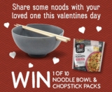 Win 1 of 10 Noodle Bowls + chopstick packs from Mr Chen’s