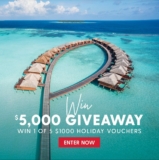 My Holiday Competition: Win 1 of 5 $1000 Holiday Vouchers