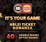 NBL 21 Ticket Bonanza: Win 1 of 40 double passes