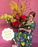 Win a prize pack valued at $500+ including a Flowers Vasette arrangement + an Eternal Blooms piece
