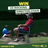 Outdoor Connection Giveaway: Win 2x Outdoor Connection Rocking Director Chairs