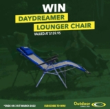 Win an Outdoor Connection Daydreamer Lounger Chair valued at $159.95