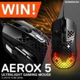 PC Case Gear Giveaway: Win 1 of 3 SteelSeries Aerox 5 Gaming Mice