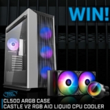 PC Case Gear Competition: Win a Deepcool CL500 ARGB Case and Castle V2 RGB AIO Liquid CPU Cooler