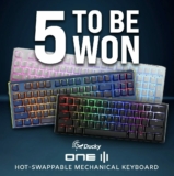 PC Case Gear Giveaway: Win 1 of 5 Ducky One 3 mechanical keyboards