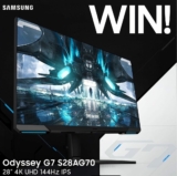 Win a Samsung Odyssey G7 S28AG70 from PC Case Gear