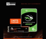 PLE Computers Boxing Day Giveaway: Win 1 of 3 Seagate Gaming Upgrade Kits including a 1TB SSD + 6TB HDD